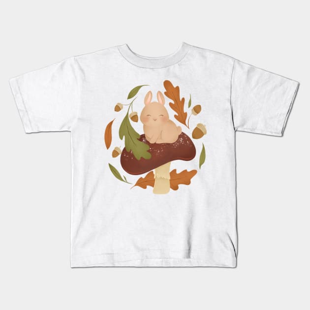 AUTUMN BUNNY Kids T-Shirt by Catarinabookdesigns